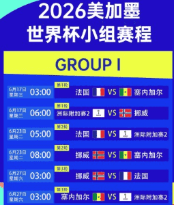 2026世界杯赛事前瞻